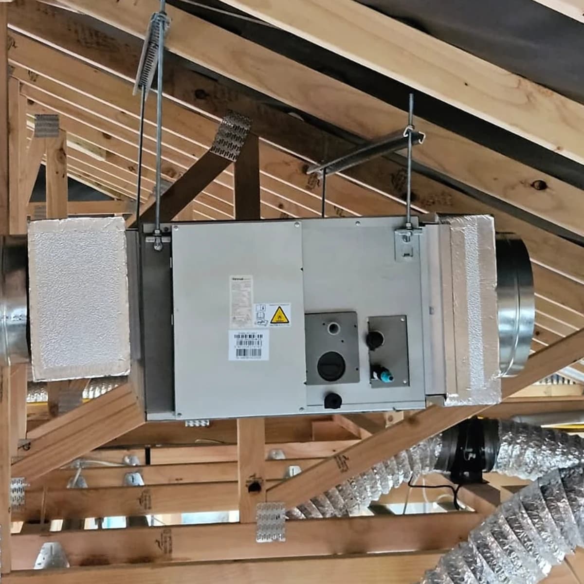 Ducted ventilation installation in a Tauranga home