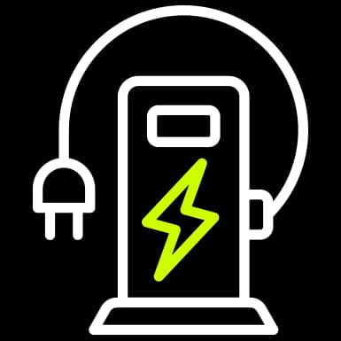 EV charger installation icon