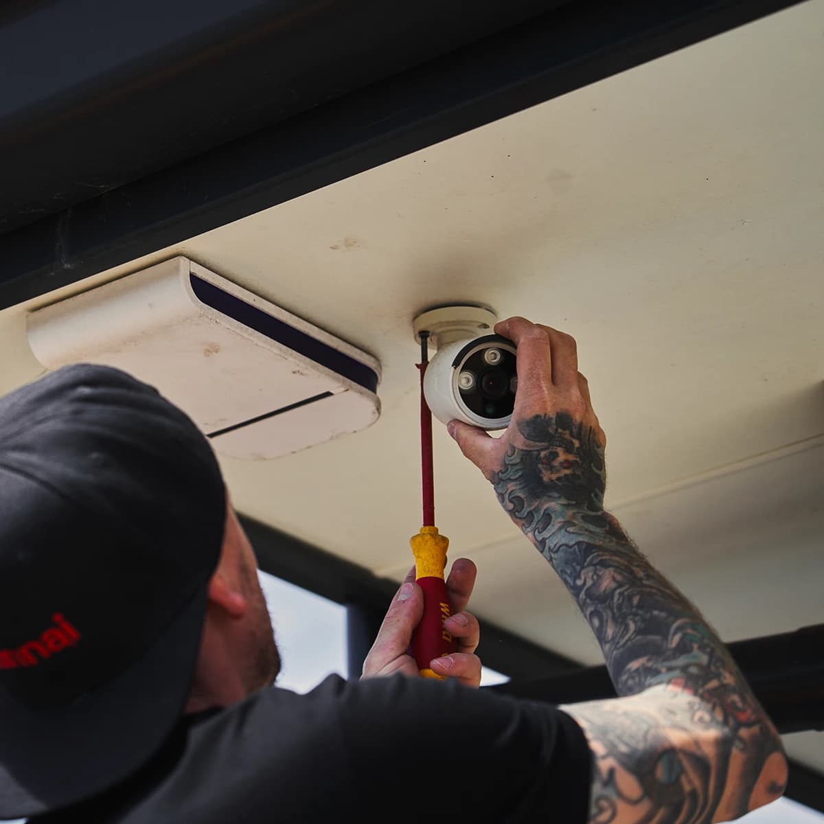 CCTV security camera installation in Tauranga by Electric Avenue